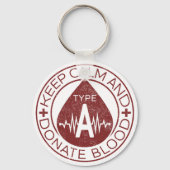 血保紋章A型がしかし キーホルダー (正面)
