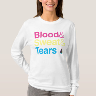 血及び汗及び破損 Tシャツ