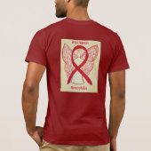血友病認識度リボンエンジェルカスタムシャツ Tシャツ (裏面)