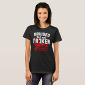 血友病認識度出血Wを打撲 Tシャツ (正面フル)