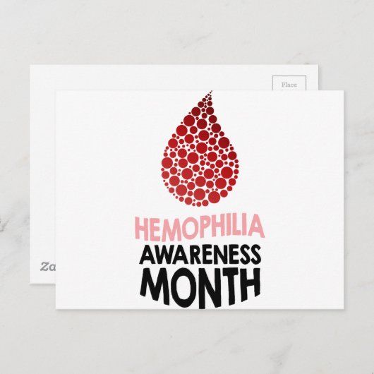 血友病認識度月 – 感謝の日 ポストカード (正面/裏面)