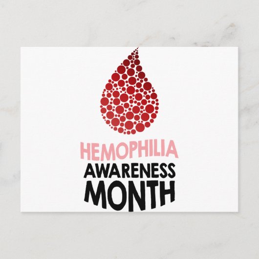 血友病認識度月 – 感謝の日 ポストカード (正面)