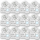 血圧ヘルスケアの書追跡ラベル シール (正面)