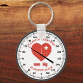 血圧モニターナースドクターヘルス気に キーホルダー (正面)