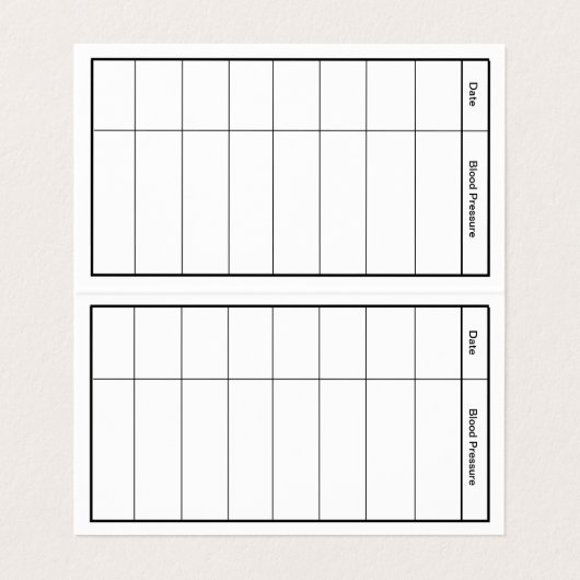 血圧財布カード 名刺 (内部フラット)