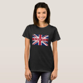 血地獄おもしろい英国スラングプライド英国国旗のエングル Tシャツ (正面フル)