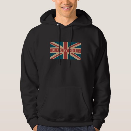 血地獄おもしろい英国スラングEngland Anglophile パーカ (正面)