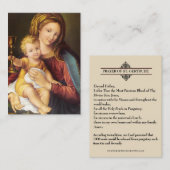 血大切イエズス聖ゲルトルード聖札 名刺 (正面/裏面)