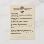 血大切院ゲルトゥード祈りの言葉聖札 名刺 (裏面)