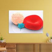 血小板赤と白細胞 キャンバスプリント (インサイチュ (リビング))