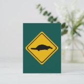 血小板道路標識 ポストカード (スタンド正面)