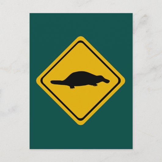 血小板道路標識 ポストカード (正面)