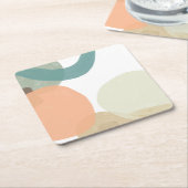 血小板 スクエアペーパーコースター (アングル)