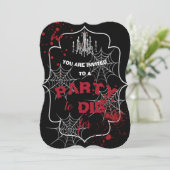 血幽霊のよく出るハウスシャンデリアハローウィンパーティ 招待状 (スタンド正面)