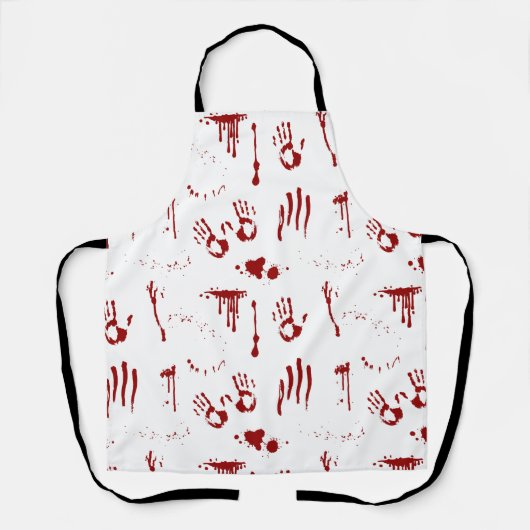 血手摺り血痕と血(ばちゃばちゃ)跳ねる エプロン (正面)