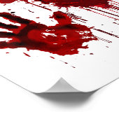 血手素晴らし血の汚れた血(ばちゃばちゃ)跳ねる ポスター (角)