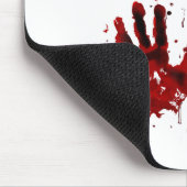 血手素晴らし血の汚れた血（ばちゃばちゃ）跳ねる マウスパッド (コーナー)