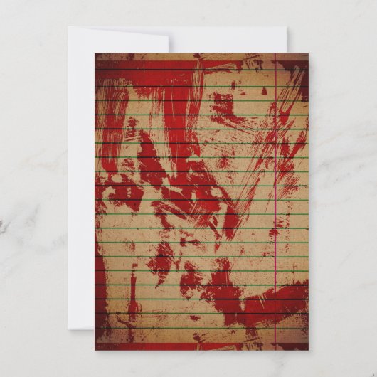 血招待状 招待状 (裏面)