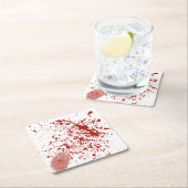 血指紋 スクエアペーパーコースター (インサイチュ)