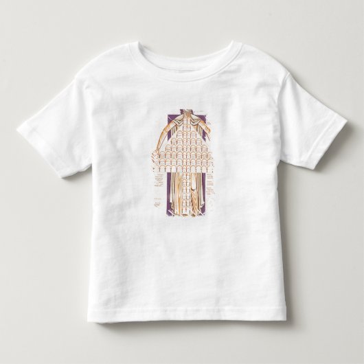 血族の氏354 fol.256vの木 トドラーTシャツ (正面)
