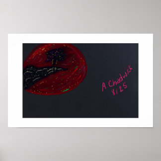 血月夜の広場ポスター ポスター