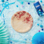 血染めのヴィンテージ紙 ハロウィン ゴシックパーティ ペーパープレート (パーティー)