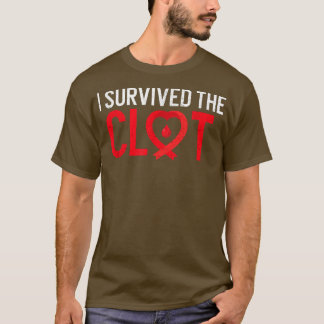 血栓生き延びPEサポート肺塞栓 Tシャツ