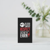 血汗（血）量（すえ）量（き）多（たけ）古（こ）堂（どう）空手柔道 名刺 (スタンド正面)