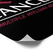 血液がんががんリボンと闘う4 ポスター (角)