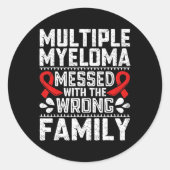 血液がんを克服した血漿細胞骨髄腫アワレ ラウンドシール (正面)