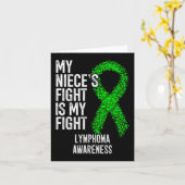 血液がん姪の戦いは私の戦いのリンパ腫 カード (黄色い花)
