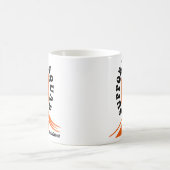血液がん白血病との闘いを支持する コーヒーマグカップ (中央)