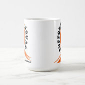 血液がん白血病との闘いを支持する コーヒーマグカップ (中央)