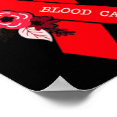 血液がん認識度フローラRed Ribbon血缶 ポスター (角)