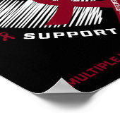 血液がん認識度ブルゴーニュ多発性骨髄腫W ポスター (角)