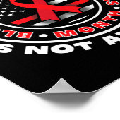 血液がん認識度。の上与えは選択できない ポスター (角)