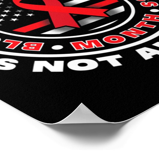 血液がん認識度。の上与えは選択できない ポスター (角)