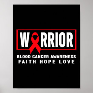 血液がん認識度- Blood Cancer Warrior ポスター