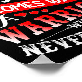 血液がん認識度Red Ribbon Warriorサポート ポスター (角)