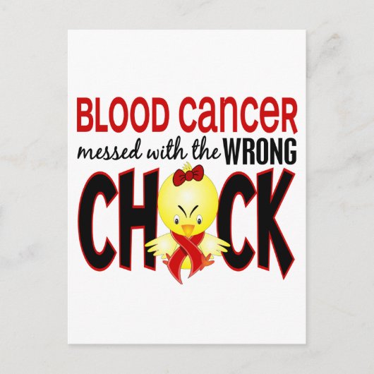 血液がん、間違った女に手を出したな ポストカード (正面)
