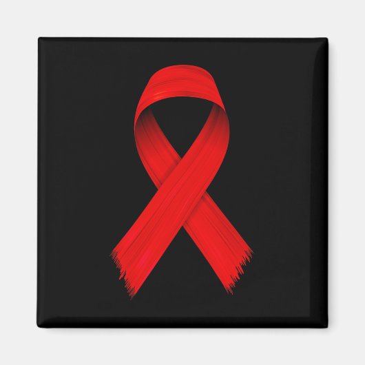 血液がんHIVAIDS認識度Red Ribbon Week Awa マグネット (正面)