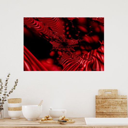 血液くもの巣 ポスター (キッチン)