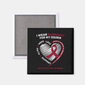 血液で覆われている乳がん戦士 マグネット (正面/裏面)