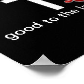 血液のドロップgotGod316.comクロス ポスター (角)