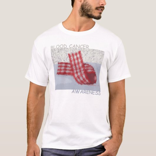 血液の癌の認識度 Tシャツ (正面)