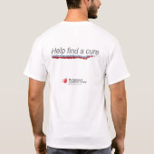 血液の癌の認識度 Tシャツ (裏面)