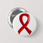 血液の癌の赤いリボン3 缶バッジ (正面&裏面)