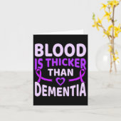 血液は認知症ハイマーハイマーの戦争より厚い カード (黄色い花)