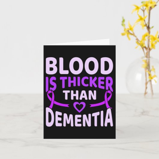 血液は認知症ハイマーハイマーの戦争より厚い カード (黄色い花)