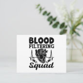 血液ろ過分腎臓透析ナース ポストカード (スタンド正面)